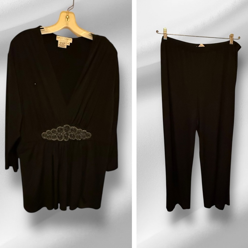 Maggy London Black Pantsuit